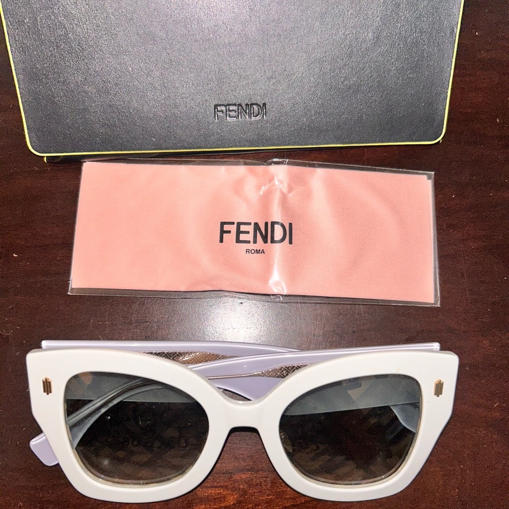 Fendi White Sunglasses